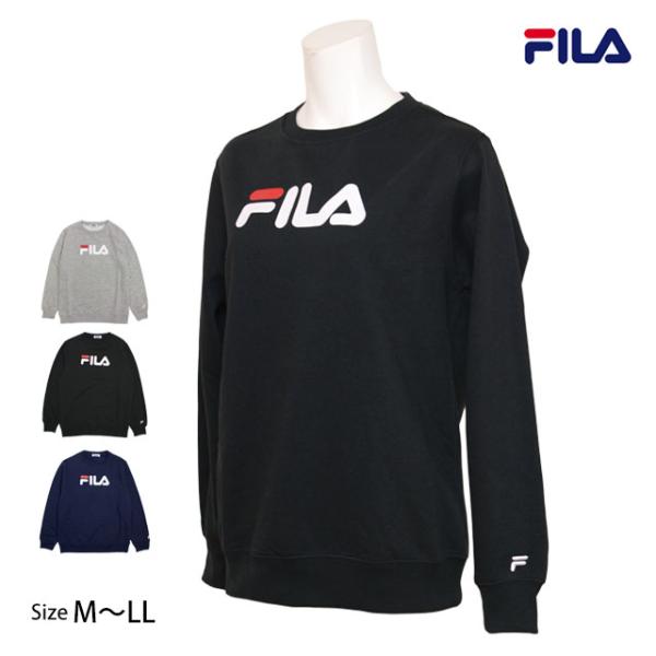 フィラ トレーナー スウェット 裏起毛 レディース ロゴ  フィラ FILA あったか クルーネック...