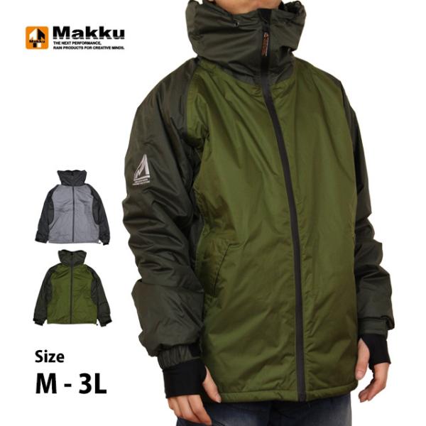 中綿ウィンドブレーカー ジャケット 防寒 防水 中綿入り 裏アルミ あったか  耐水圧10,000 ...
