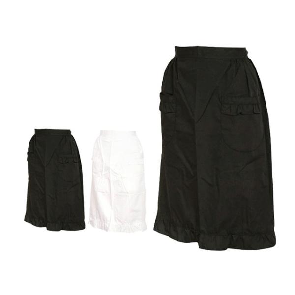 フォーマルエプロン レディース フォーマル 白 無地 冠婚葬祭のお手伝いに礼装用エプロン ショートエ...