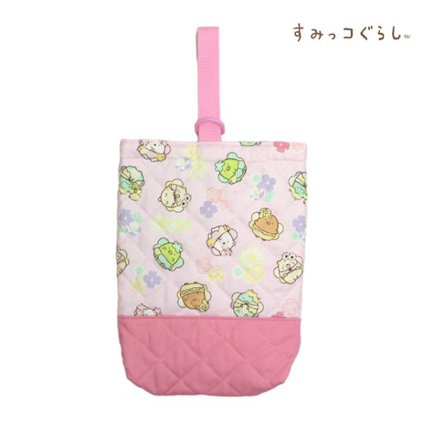 シューズバッグ キルティング 女の子 すみっコぐらし キルト 上靴入れ シューズケース 幼稚園 小学...