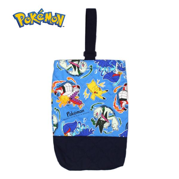 シューズバッグ キルティング 男の子 ポケモン 上靴入れ シューズケース 幼稚園 小学校 入園入学準...