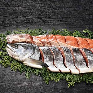 新巻鮭 鮭 めじか 姿 切身 1.9kg 1本 北海道 知床産