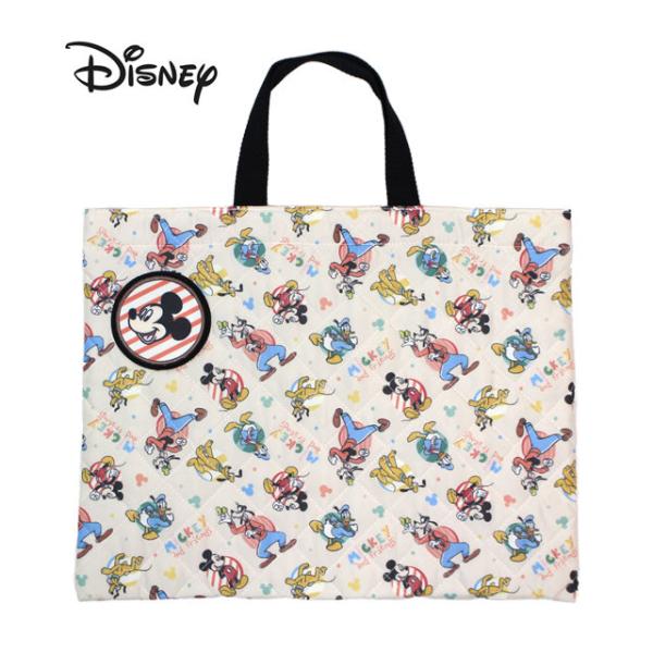 レッスンバッグ ミッキー キッズ 男の子 女の子 入学準備 キルティング キルト 手提げ お稽古バッ...