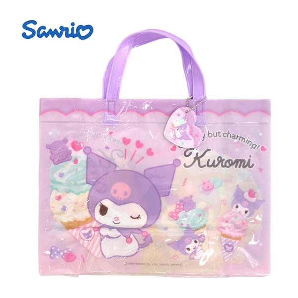 プールバッグ キッズ 子供 女の子 サンリオ クロミ ビーチバッグ スイミングバッグ ビニールバッグ...