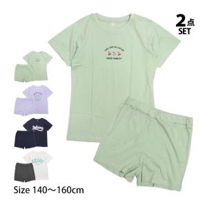 半袖 Tシャツ ショートパンツ 上下セット キッズ 女の子 子供 セットアップ 140cm 150cm 160cm｜timely