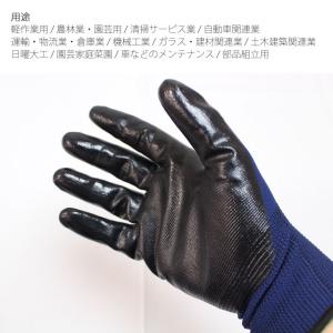滑り止め 手袋 作業 背抜き 手袋 ニトリルゴ...の詳細画像1