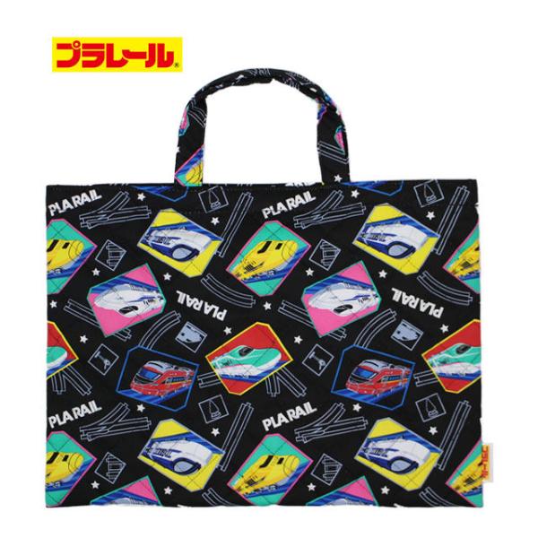 レッスンバッグ キルティング 男の子 プラレール キルト 手提げ お稽古 バッグ 幼稚園 小学校 入...