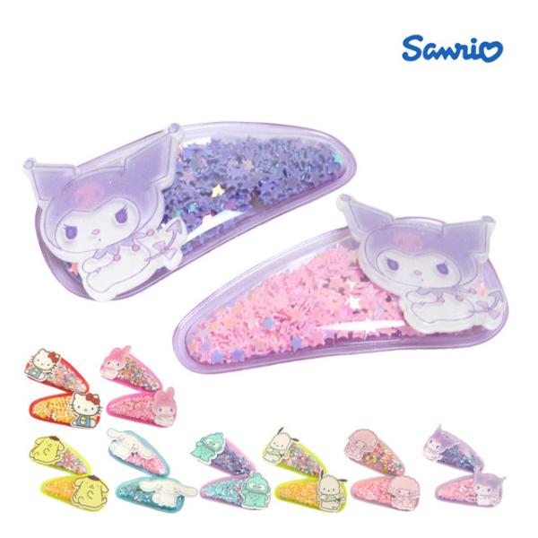 ヘアピン サンリオキャラクター ヘアクリップ パッチンピン ファンシーパッチン 前髪クリップ 女の子...