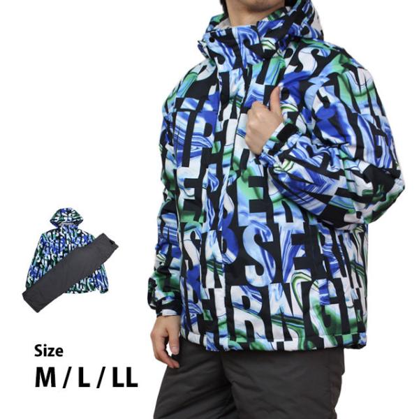 スキーウェア メンズ 上下セット スノーウェア スキー ウェア ジャケット パンツ M L LL 超...