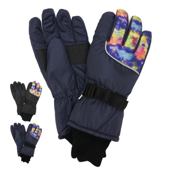 スキー 手袋 子供 スキーグローブ キッズ ジュニア 男の子 五本指 スノーグローブ 雪遊び 冬 手...