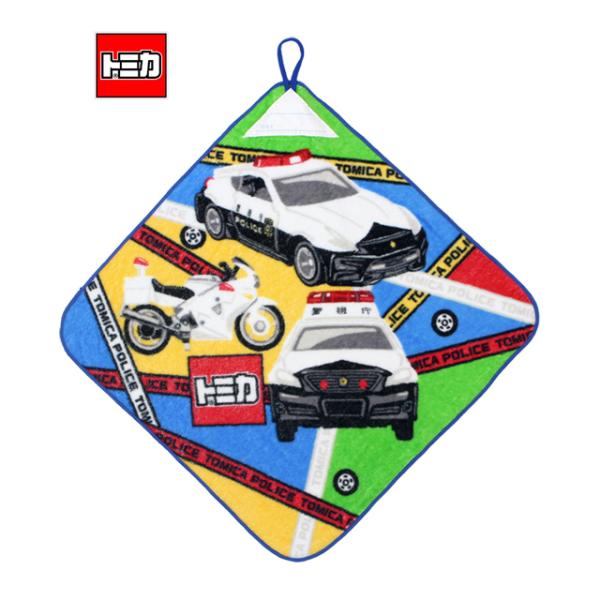 タオルハンカチ 綿100% ループ付きタオル トミカ 手洗い お手拭きタオル 入学準備 入園 給食 ...