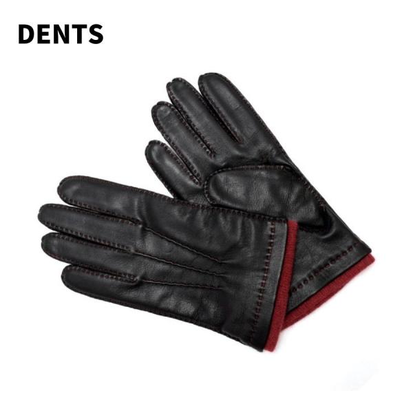 【SALE】DENTS デンツ 5-1541 BLACK RUST 高級手袋 革手袋 防寒対策 男性...