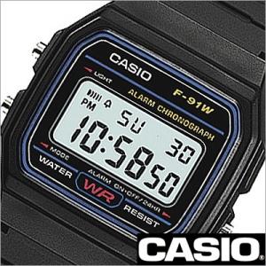 メール便で送料無料/代引き・ラッピング不可/カシオ/CASIO/スタンダード/海外品/クオーツ/デジタル表示/チープカシオ/チプカシ/メンズ腕時計/F-91W-1