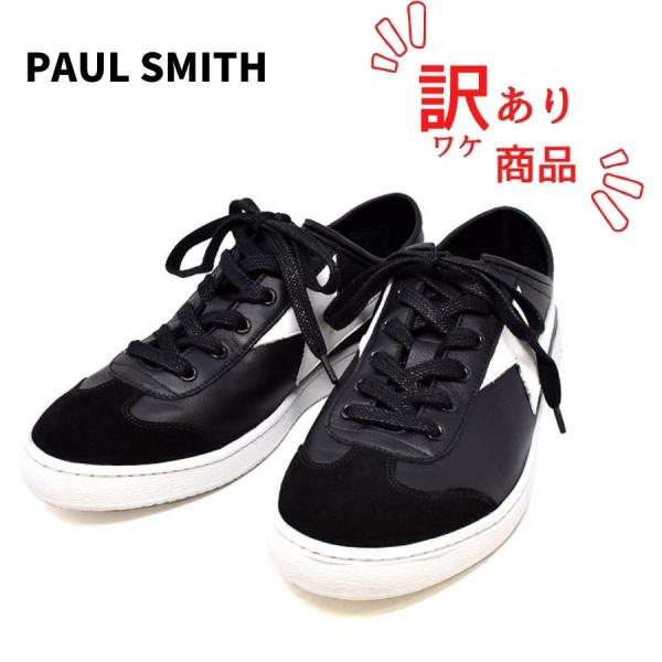 PAUL SMITH ポールスミス M2S ZIG01 ASET BLACK ZIGGY レザー ス...