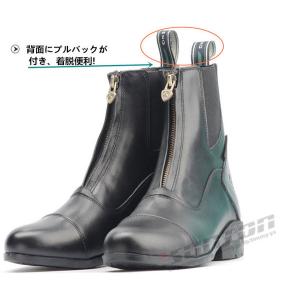 乗馬用品 本革 乗馬ブーツ 牛革 ブーツ ショ...の詳細画像3