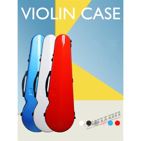 VIOLIN CASE バイオリンケース サイズ 4/4 楽器 弦楽器 カーボンファイバー製 軽量 ...