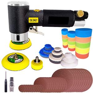 NEWSTYP エアアングルサンダー ミニ ポリッシャー ダブルアクション 空気圧研磨機 エアサンダー 偏心エアーグラインダー ハンドサンディングツー