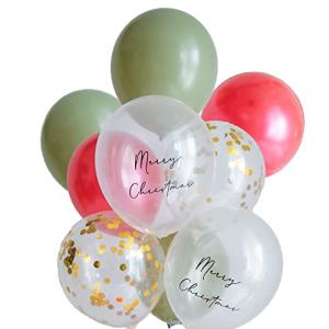 Hanamei クリスマス バルーン 飾り付け ニュアンス カラー レターバルーン Merry Christmas 風船 飾り くすみ パーティー 男