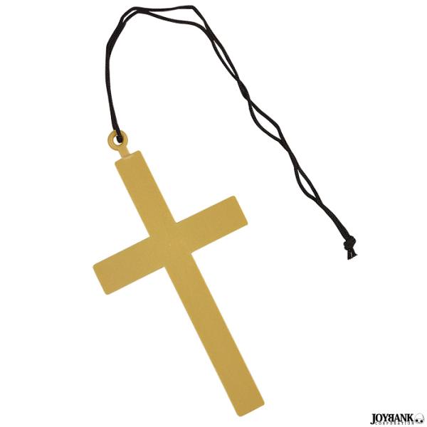 ネックレス 大きな十字架 クロス ビッグサイズ 教会 牧師 神父 シスター コスプレ ゆうパケット2...
