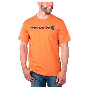 カーハート フロントロゴ リラックスフィット Tシャツ オレンジ Carhartt TK33661 Relaxed Fit Short Sleeve T-Shirt メンズ｜tings