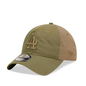 ニューエラ 920 ロサンゼルス ドジャース ナイロン ストラップバック オリーブ NEW ERA LOS ANGELES DODGERS MULTI TEXTURE OLIVE 9TWENTY メンズ｜tings