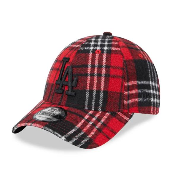 ニューエラ ナインフォーティー LA ドジャース チェック キャップ レッド NEW ERA LOS...