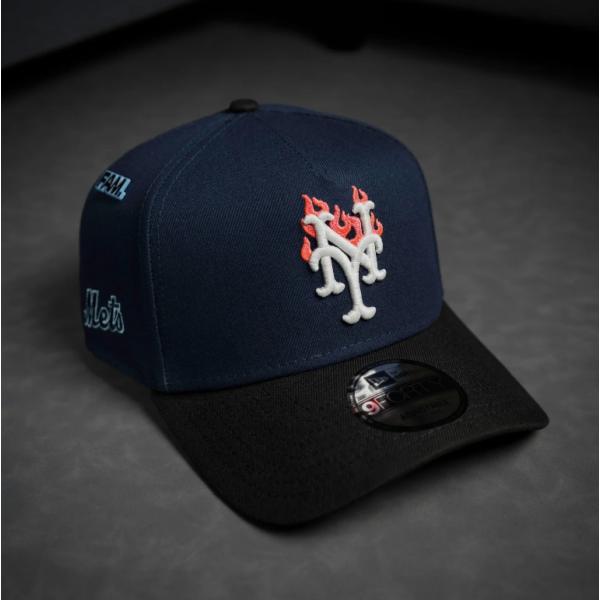 ニューエラ ナインフォーティー ニューヨーク メッツ フレイム ロゴ スナップバック NY METS...