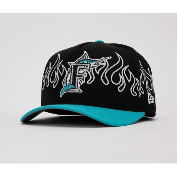 ニューエラ フレイム 炎 ラインストーン ロゴ フロリダ マーリンズ Mens New Era ML...