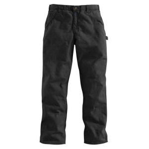 USカーハート ウォッシュドダック ペインターパンツ ルーズフィット ブラック Carhartt LOOSE FIT WASHED DUCK UTILITY WORK PANT B11 メンズ｜tings