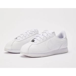 ナイキ コル テッツ トリプルホワイト NIKE CLASSIC CORTEZ 904764-100 大人も履けるボーイズモデル レディース ガール ボーイ 女の子 男の子｜tings