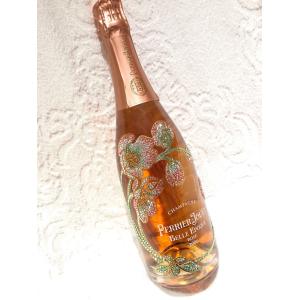 PERRIER-JOUET BELLE EPOQUE ROSE 2005　ペリエ ジュエ ベル エポック ロゼ　2005　シャンパンボトル　スワロフスキー SWAROVSKI　