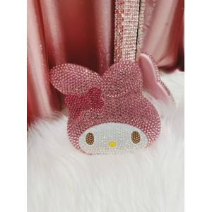 sanrio マイメロディ フェイス形ハンドミラー スワロフスキー