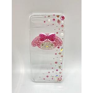 iPhone 全機種対応ケース SWAROVSKI ハローキティ赤リボン ビジュー