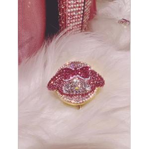 SWAROVSKI ヘアゴム SWAROVSKI カプリブルー ヴァンクリ風