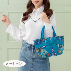 ナラヤリボンバッグ コットン舟型Mサイズ レデ...の詳細画像3