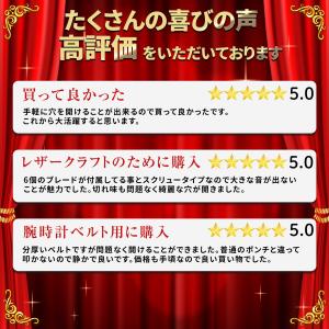 ポンチ スクリューポンチ 穴あけ ベルト 穴あ...の詳細画像2