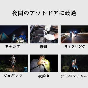 LED ヘッドライト 充電式 COB ヘッドラ...の詳細画像4