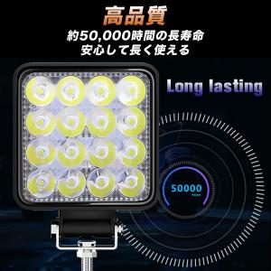 LED 作業灯 ワークライト 車 48W 2個...の詳細画像5