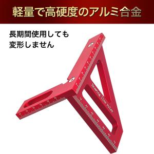 木工 直角定規 工具 DIY 90度 45度 ...の詳細画像4