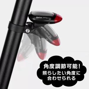 自転車 テールライト ソーラー 充電式 LED...の詳細画像2