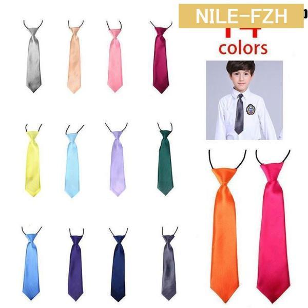 ネクタイ 輪ゴムネクタイ 子供用 キッズ女の子男の子 ファッションアイテム 服飾小物 無地 シンプル...