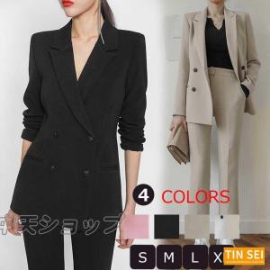 高品質 オフィス 通勤 就活 面接 パンツスーツ ピンストライプ