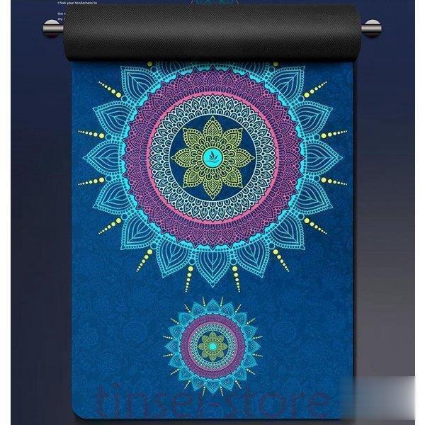 ヨガマット 6mm ピラティス トレーニングマット ダイエット器具 軽い 滑り止め ストレッチマット...