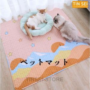 ペットマット 猫用品 犬 床保護 おくだけ吸着 床暖房対応