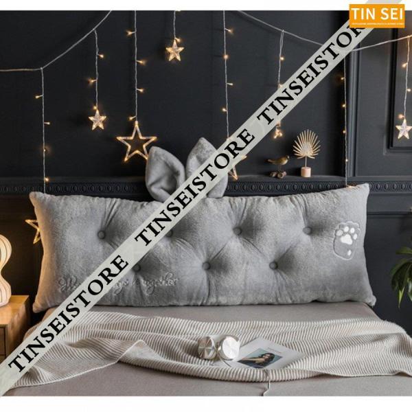 ウェッジ枕 長方形ヘッドボードクッション ボルスターデイベッドピロー 長方形 柔らかい ヘッドボード...