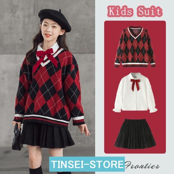 卒業式 スーツ 女の子 韓国 制服 ゆったりサイズ 大きいサイズ 小学校 卒業式スーツ 子供スーツ ...