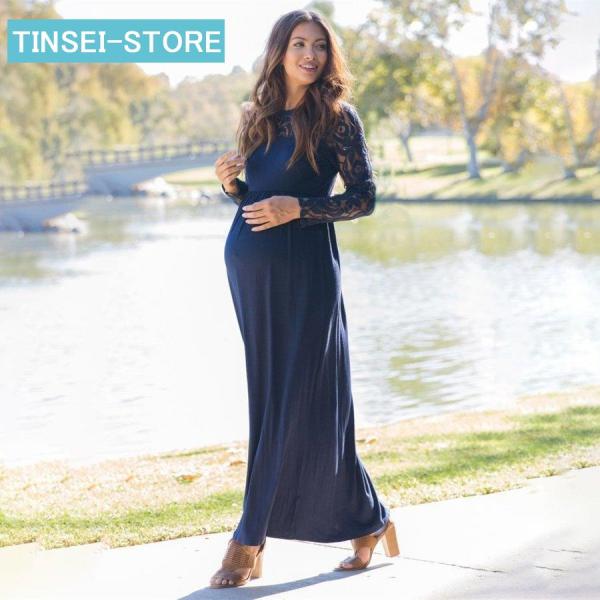 マタニティドレス ワンピース マタニティフォト 妊婦服 産前 出産祝い 記念 撮影 記念フォト リラ...