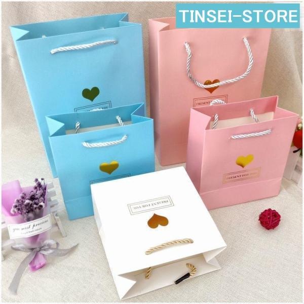 紙袋 3枚セット 手提げ袋 ギフト用袋 プレゼント用袋 父の日 母の日 誕生日 記念日 お祝い ホワ...