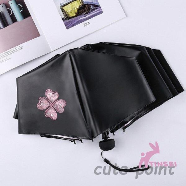 日傘折りたたみ傘レディースおしゃれ日傘完全遮光折りたたみ傘花柄UVカット日傘軽量晴雨兼用雨傘遮光遮熱...