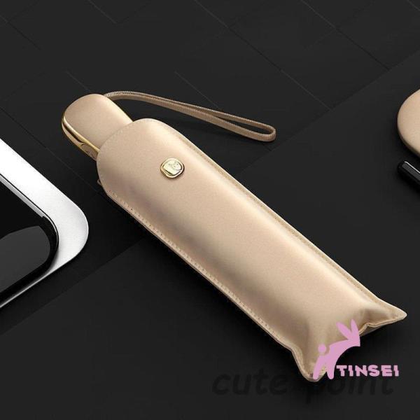 日傘折りたたみ傘レディース/メンズおしゃれ日傘完全遮光折りたたみ傘ワンタッチ自動開閉無地ミニ傘UVカ...